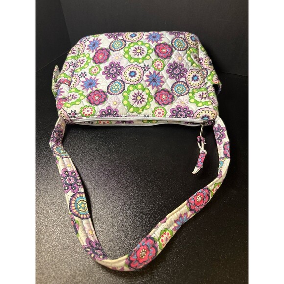 Unbranded Quilted Cotton Shoulder Bag – Multicolor Floral Medallion - Picture 8 of 10